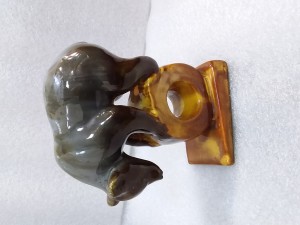 Фаянсовая фигурка циркового медведя СССР ,, ЗИК ,, цена 3500 руб