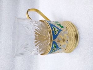 Подстаканник алюминий , эмаль СССР цена 1000 руб