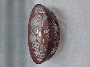 ваза 2-х слойное стекло СССР 1950 годы цена 700 руб[скол края ]