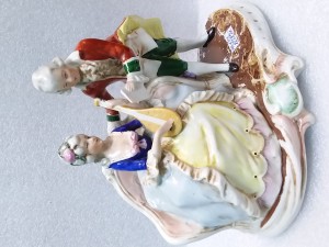 Фарфоровая статуэтка Германия ,, музыкальный урок ,, цена 25000 руб.