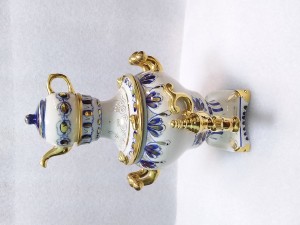 Самовар фарфор Гжель СССР 1960 -1970 год цена 1700 руб.